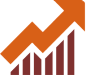 Arrow graph icon Arrow graph icon